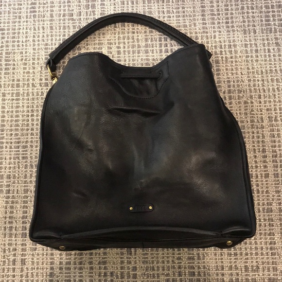Frye Handbags - Frye Black Leather Hobo w/ Brass finish Hardware